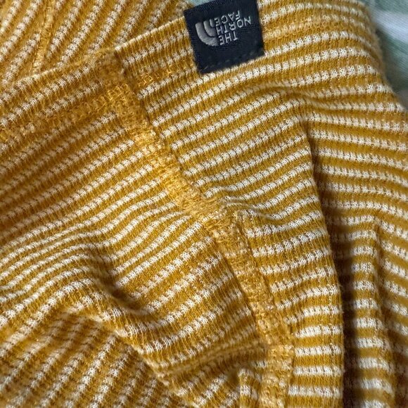 The North Face henley top - Gold/Mustard striped color - Picture 3 of 10